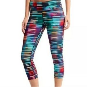 Athleta striped leggings
